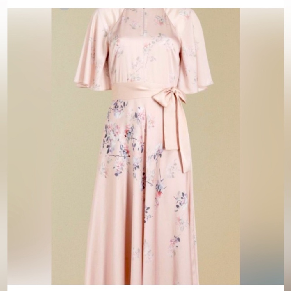 Ted Baker dress Elegant Floral Pink size UK (4)-US(10) Missing belt - Picture 5 of 10